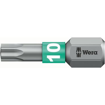 Bit 1/4" For recessed TORX® screws 25 mm tough, with bi-torsion zone, Wera type 644C